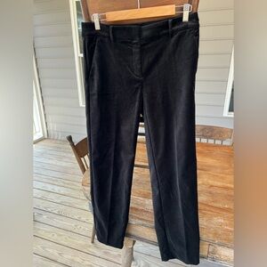 Ann Taylor LOFT Riviera slim black velvet pants Size 2